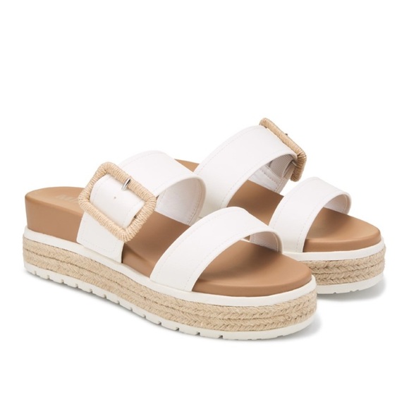 MIA White and Tan Espadrille Sandals - Picture 2 of 4